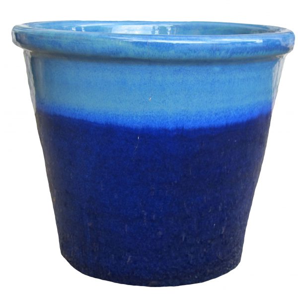 6631 Shrub Pot - Ming Blue
